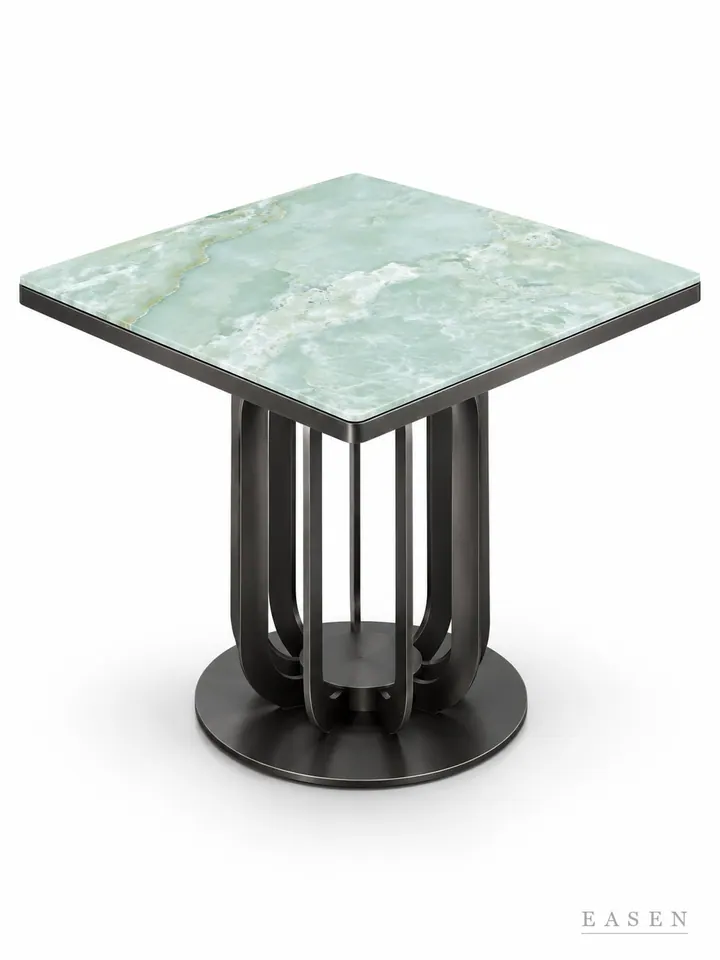 Celadon Jade Lantern Square Table — Hotel & Lounge Table