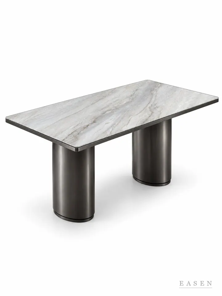 Sand Twin Cylinder Long Table — Hotel & Lounge Table