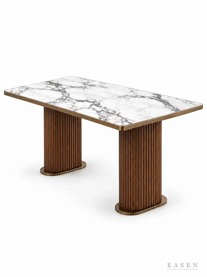 Grand Twin Column Long Table — Hotel & Lounge Table