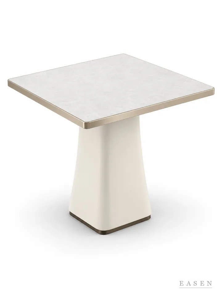 Limestone Square Column Square Table — Hotel & Lounge Table