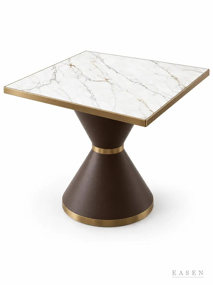 Golden Thread Hourglass Square Table — Hotel & Lounge Table
