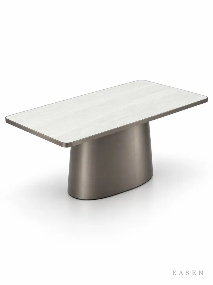 Ivory Boat Column Long Table — Hotel & Lounge Table