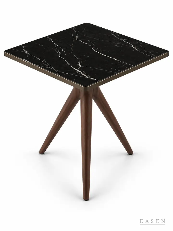 Alsace Black Tripod Square Table — Hotel & Lounge Table