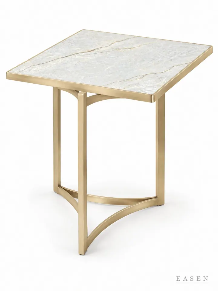 Crystal Arc Corner Square Table — Hotel & Lounge Table