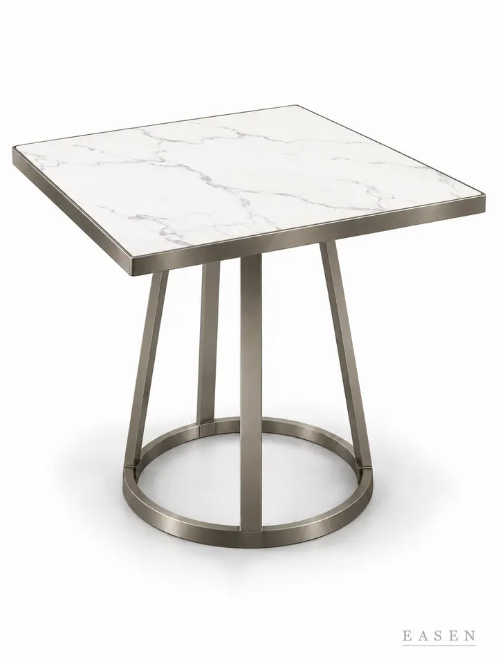 Floral Tapered Frame Square Table — Hotel & Lounge Table