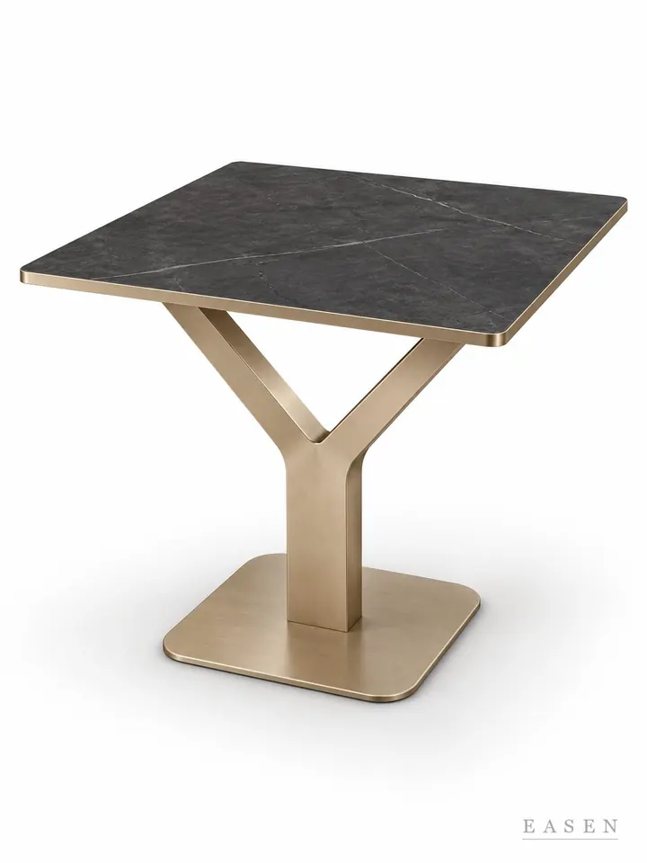 Deep Twin Fork Square Table — Hotel & Lounge Table