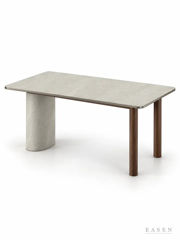 Nordic Greige Tripod Long Table — Hotel & Lounge Table