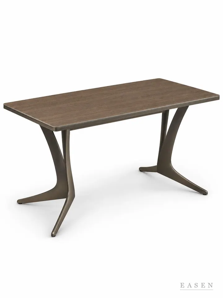 Grain Forked Frame Long Table — Hotel & Lounge Table