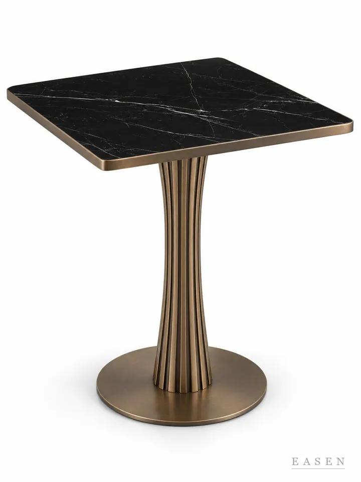 Ink Vein Waisted Square Table — Hotel & Lounge Table