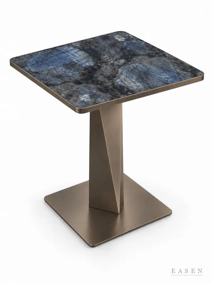 Sapphire Folded Column Square Table — Hotel & Lounge Table