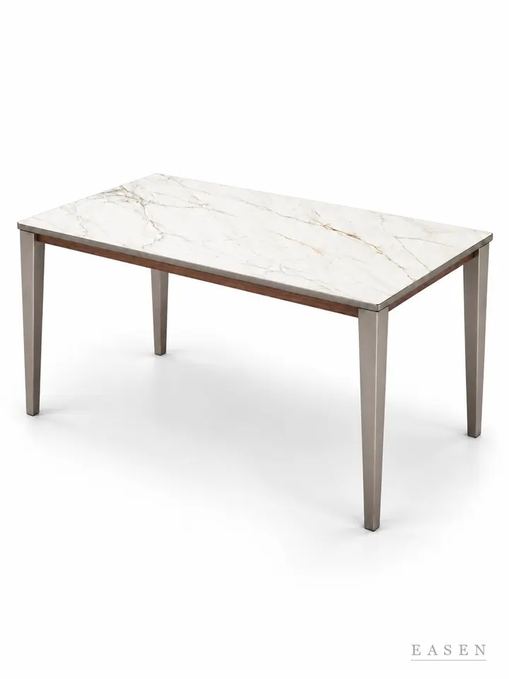 Golden Hexagonal Ridge Long Table — Hotel & Lounge Table