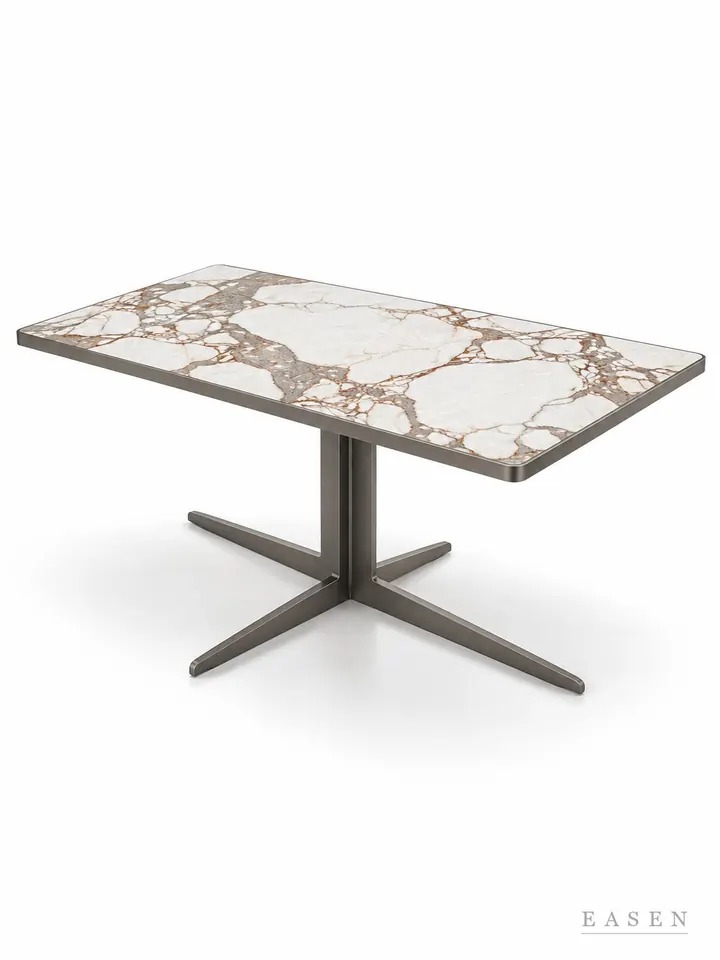 Plaid Wing Frame Long Table — Hotel & Lounge Table