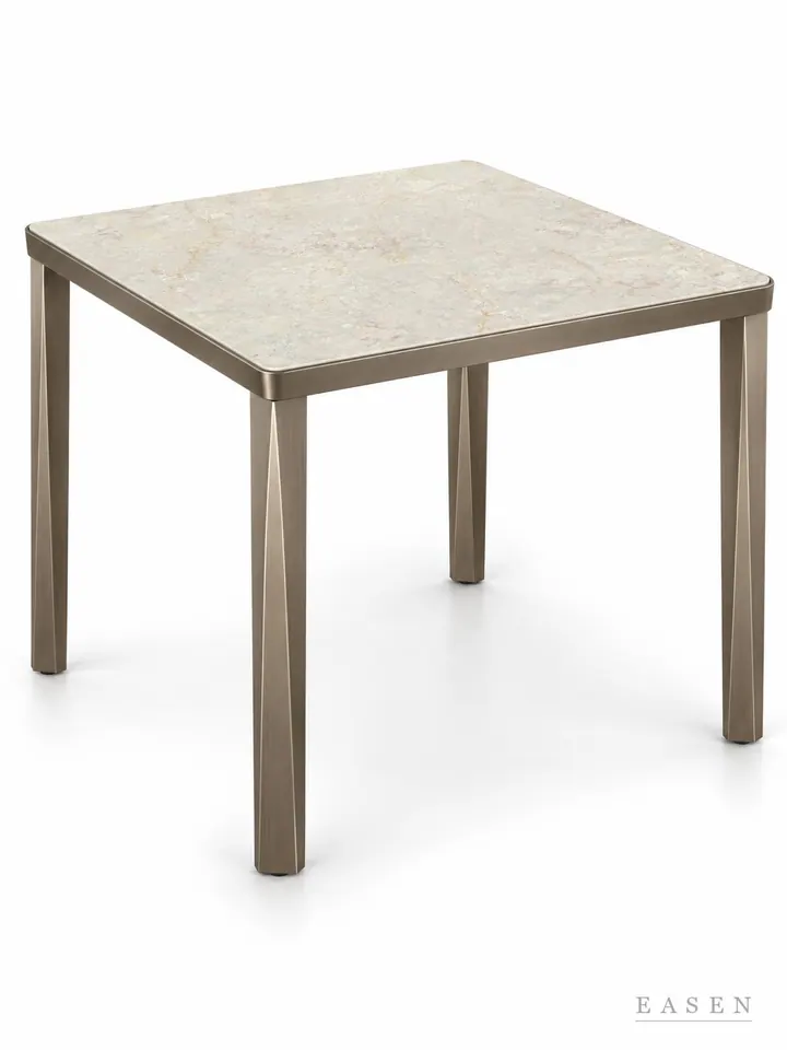 Garden Angled Ridge Square Table — Hotel & Lounge Table
