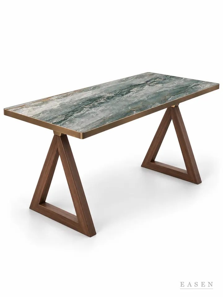 Mars Green Triangle Long Table — Hotel & Lounge Table