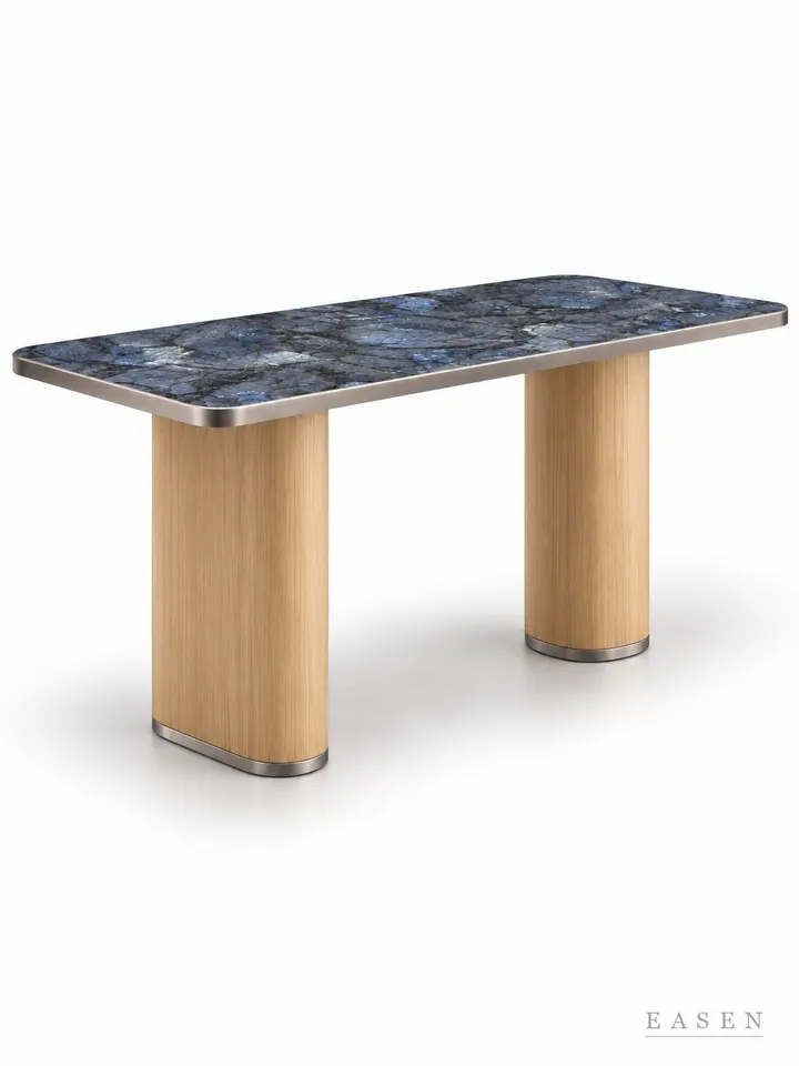 Sapphire Cross Column Long Table — Hotel & Lounge Table