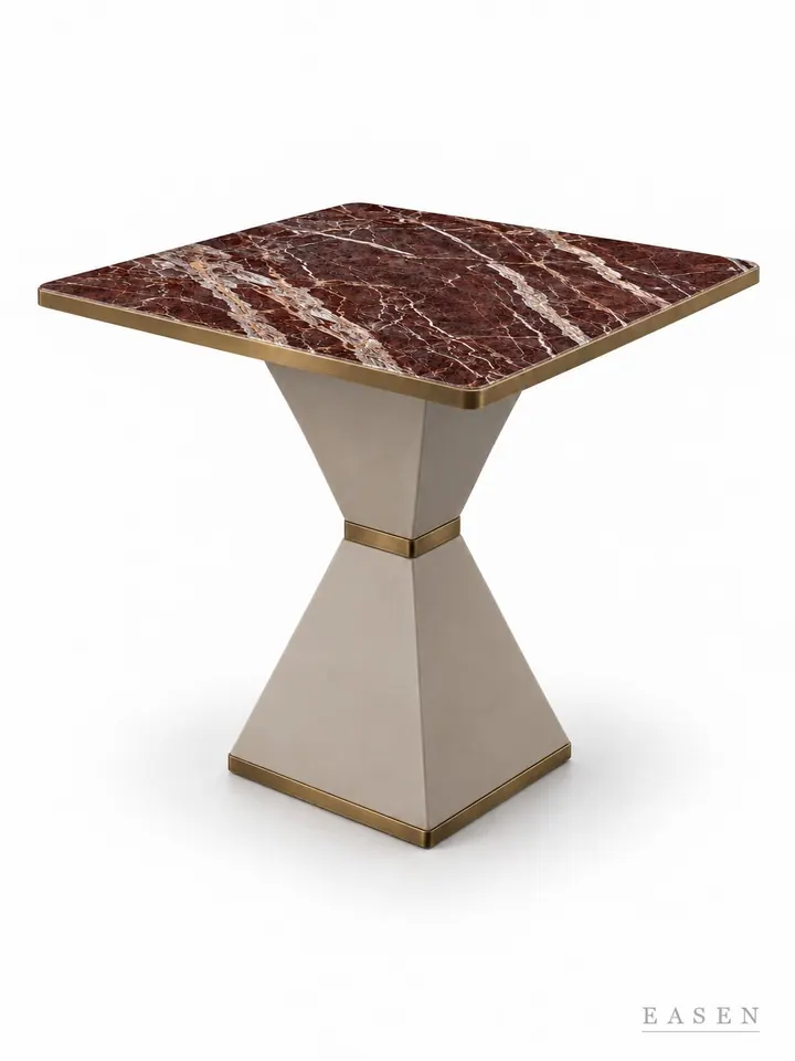 Violet Red Waist Square Table — Hotel & Lounge Table