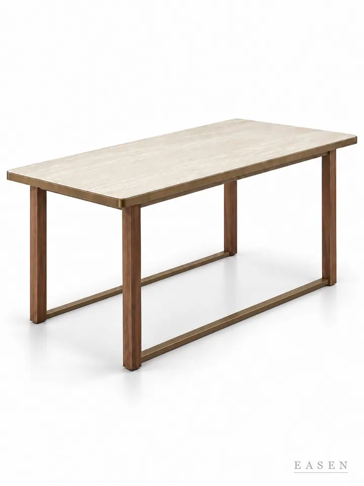 Beige Long Sled Long Table — Hotel & Lounge Table