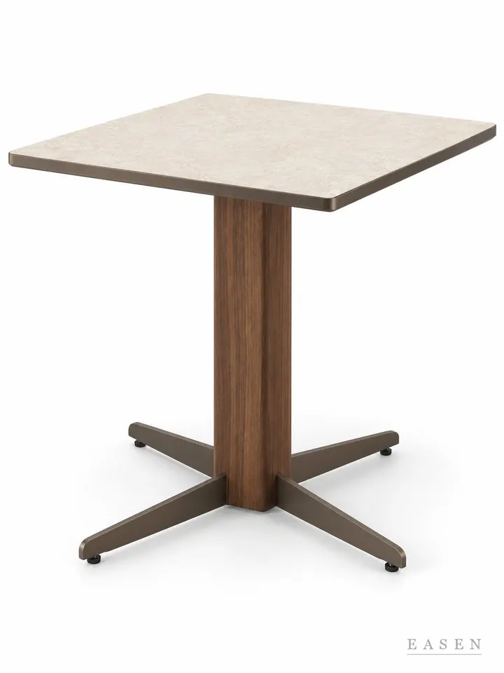 Beige Four Wing Square Table — Hotel & Lounge Table