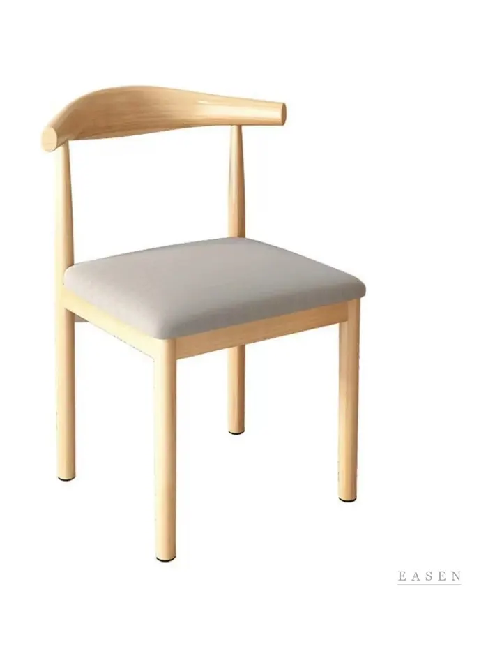 Horn-Back Wood-Look Chair — 4