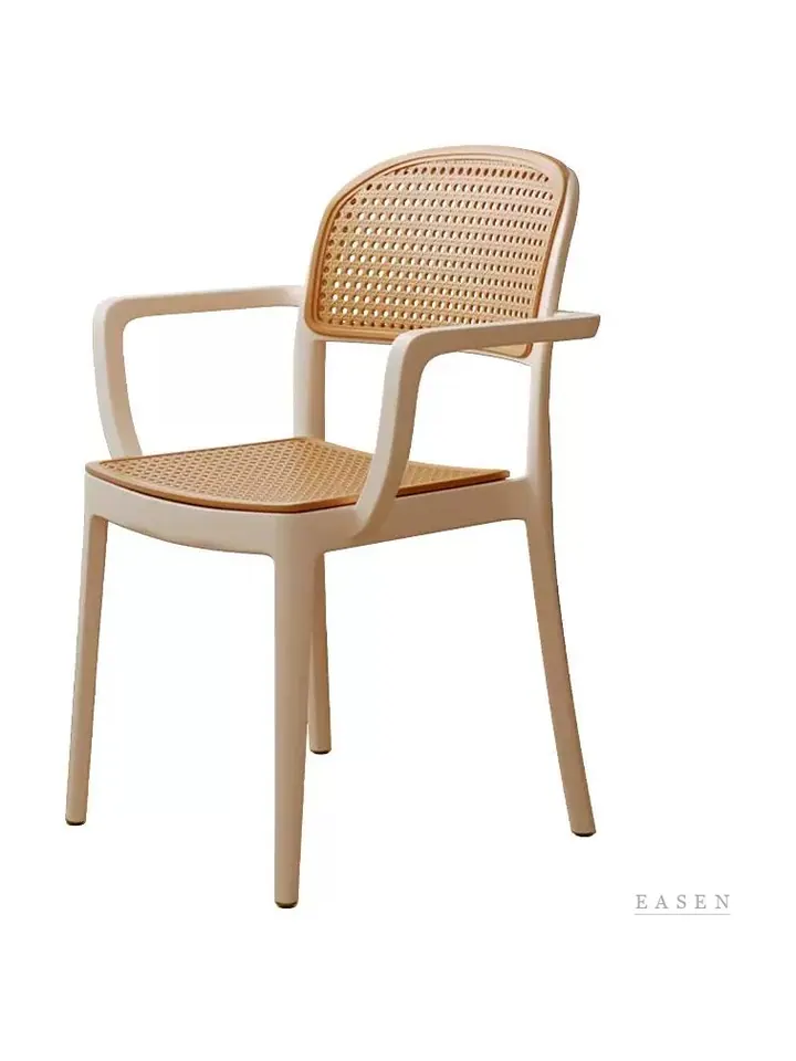 Stackable Cane-Back Armchair — Café Chair