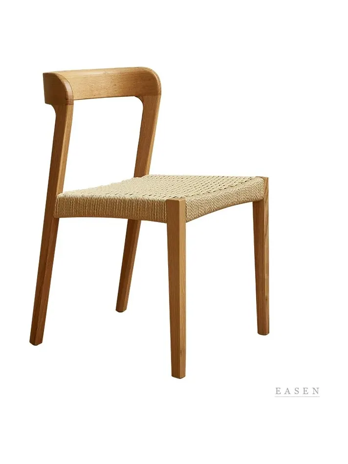 Teak Paper-Cord Chair — Café Chair