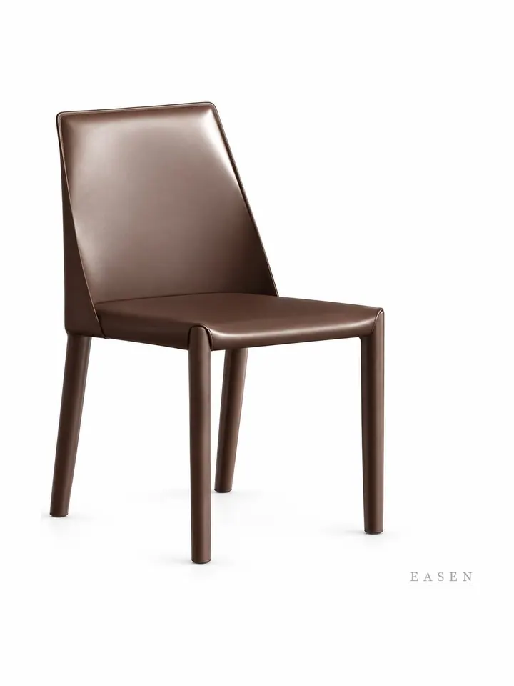 Saddle-Leather Slim-Leg Chair — 3