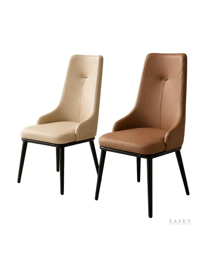 High-Back Leather Chair — Restaurant Chair