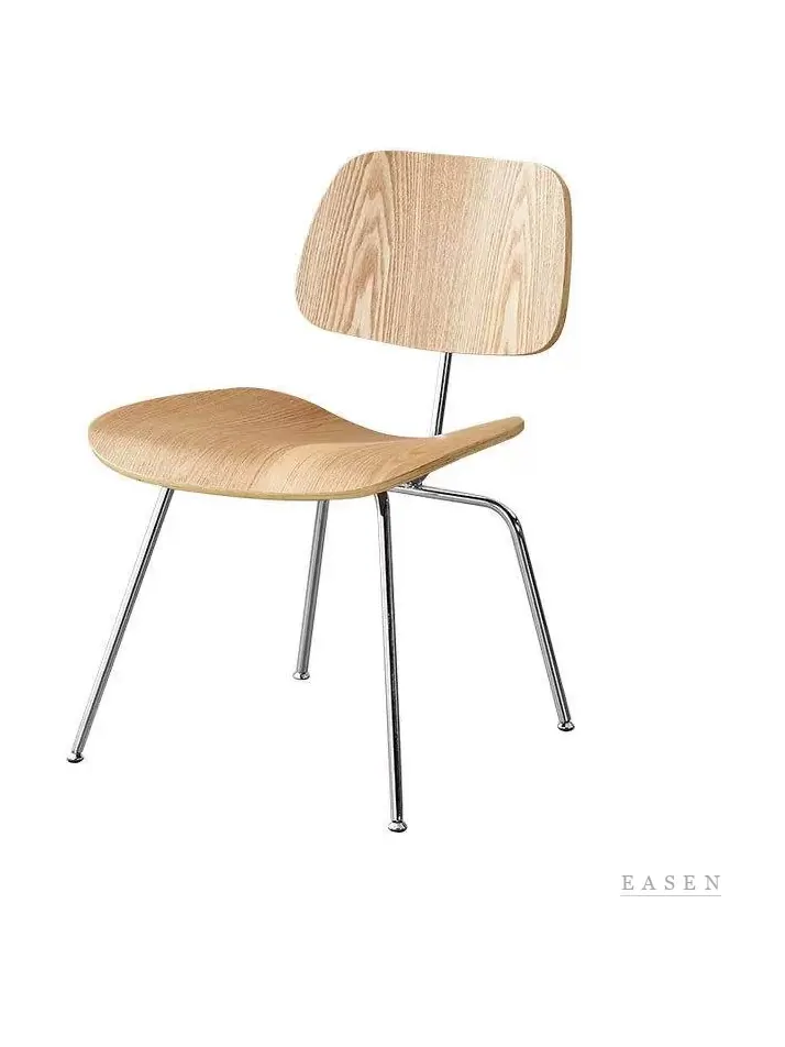 Molded Ash Chrome-Rod Chair — Café Chair