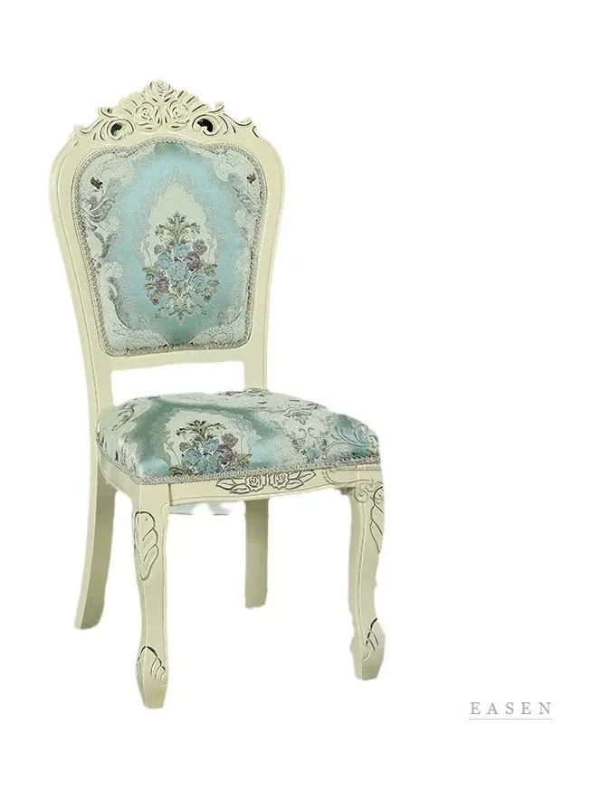 Ivory Carved Floral Chair — Restaurant Chair
