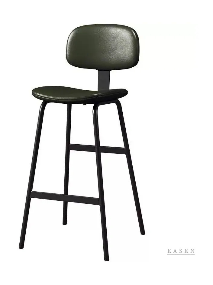 Padded Round-Back Bar Stool — 3
