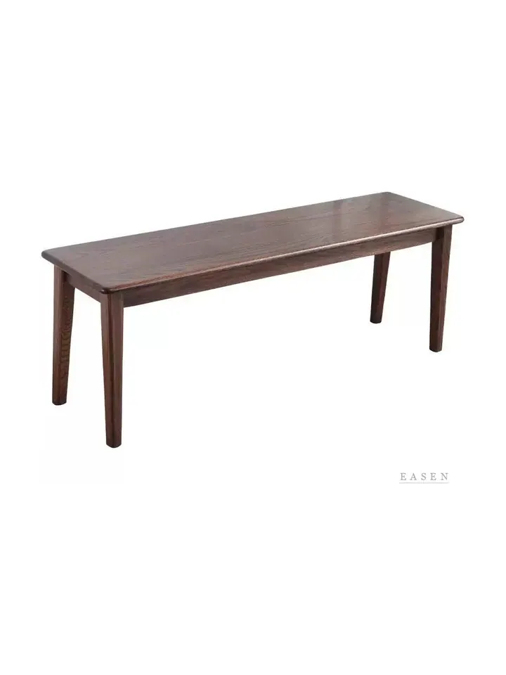 Tapered-Leg Walnut Bench — Restaurant Chair