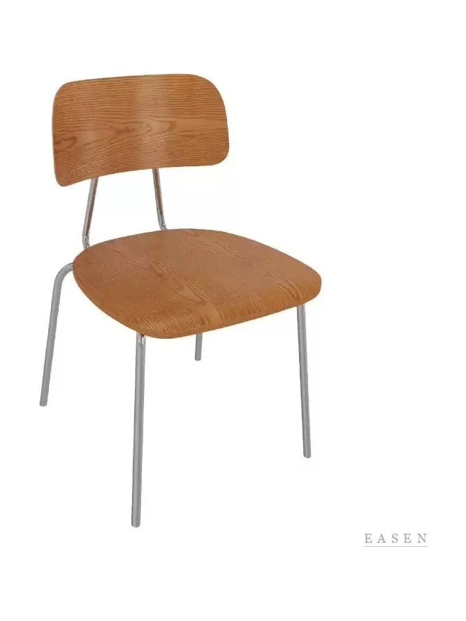 Curved Plywood Tube-Leg Chair — Café Chair