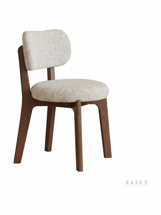 Round-Cushion Walnut Chair — Café Chair