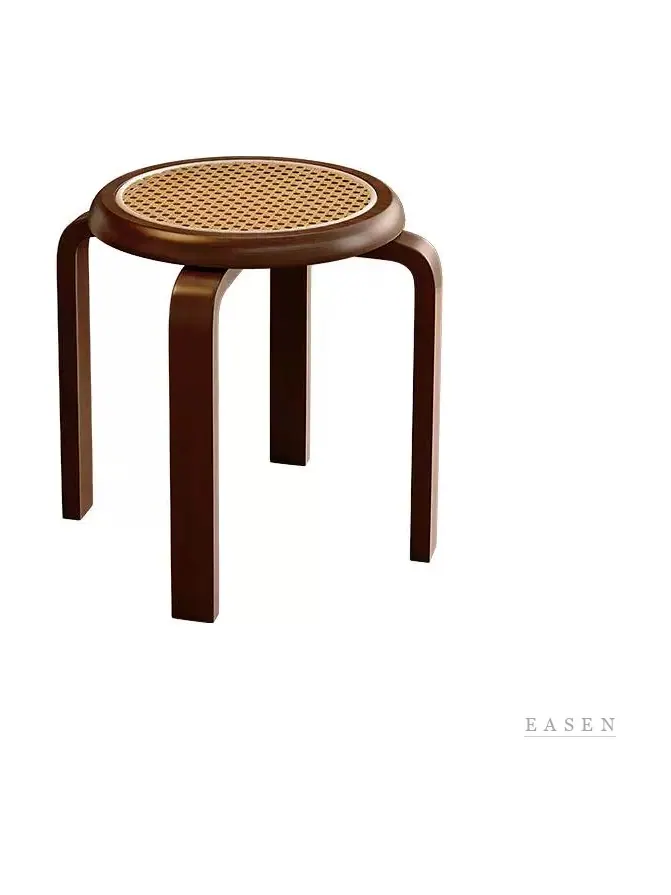 Bentwood Cane-Seat Stool — Café Chair