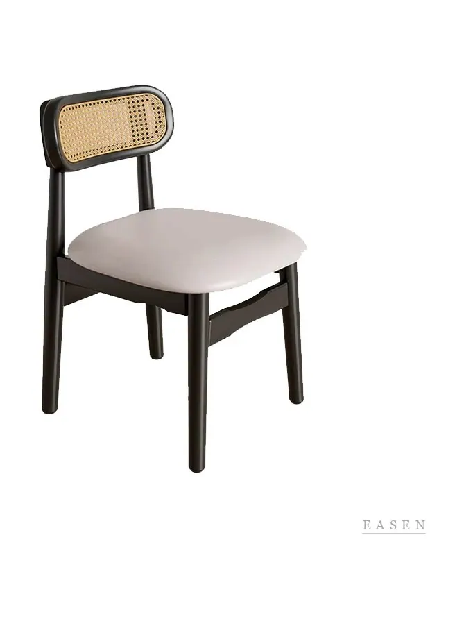 Low Cane-Back Upholstered Chair — Café Chair