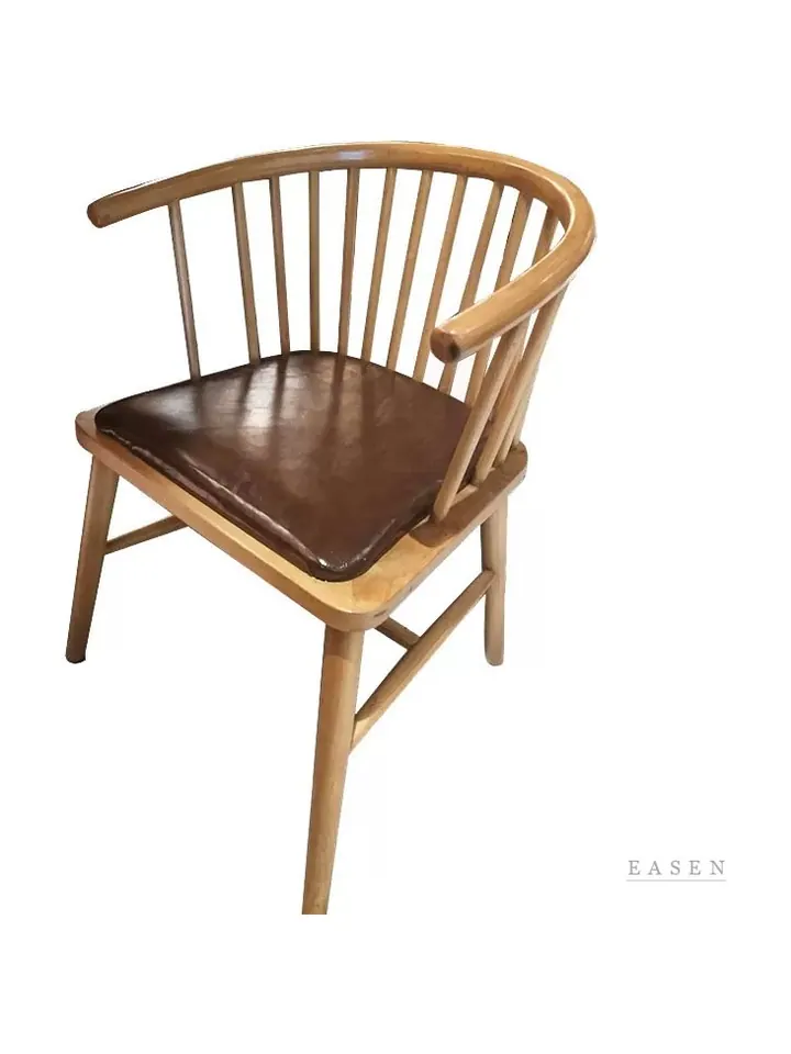 Spindle-Back Oak Armchair — Café Chair