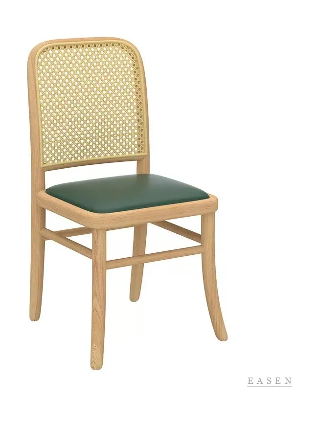 Green-Seat Arched Cane Chair — Café Chair