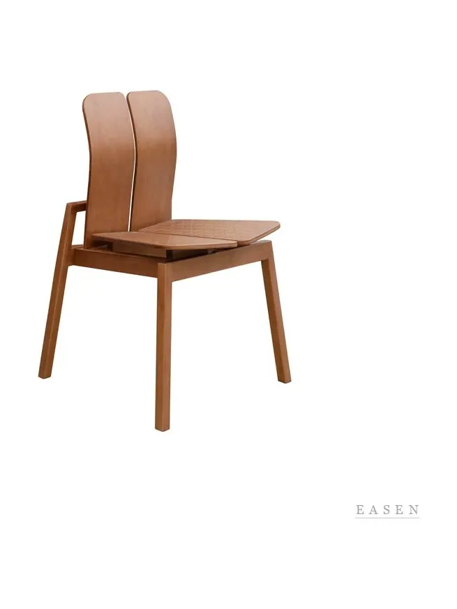 Split-Back Bent Walnut Chair — Café Chair