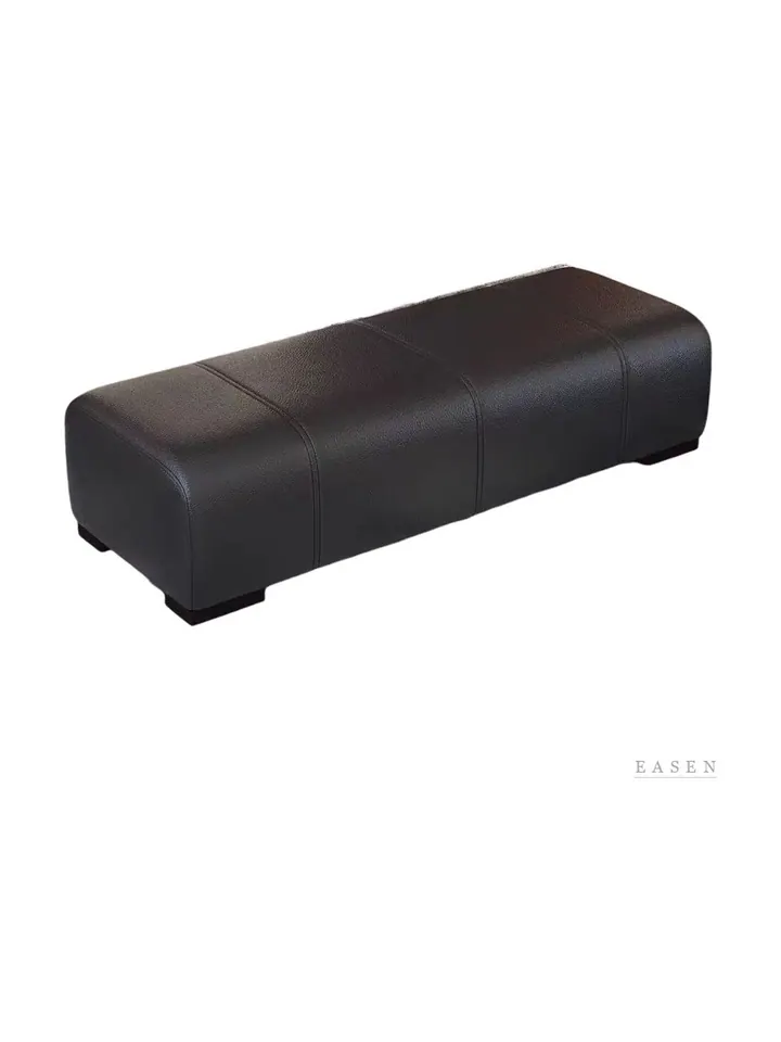 Channel-Leather Ottoman Bench — Restaurant Chair