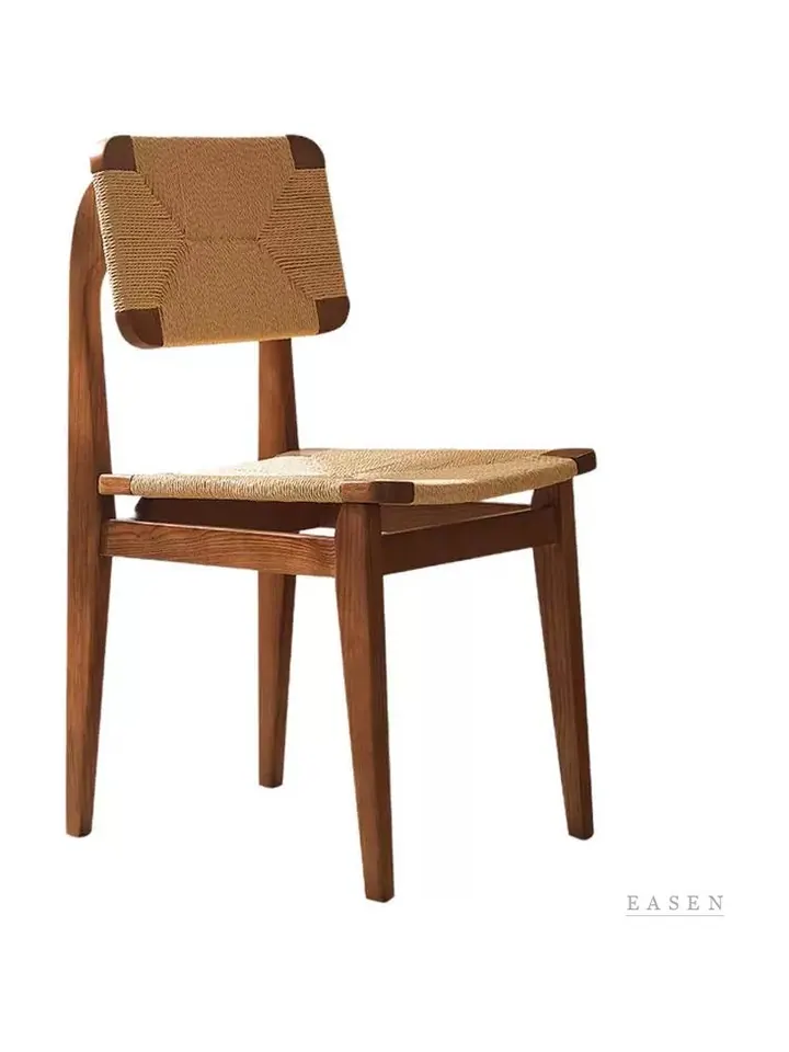 Wide-Weave Walnut Chair — Café Chair