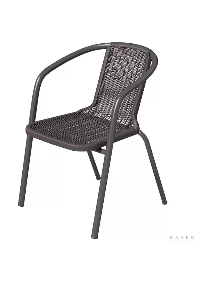 Woven Resin Barrel Armchair — Outdoor Chair
