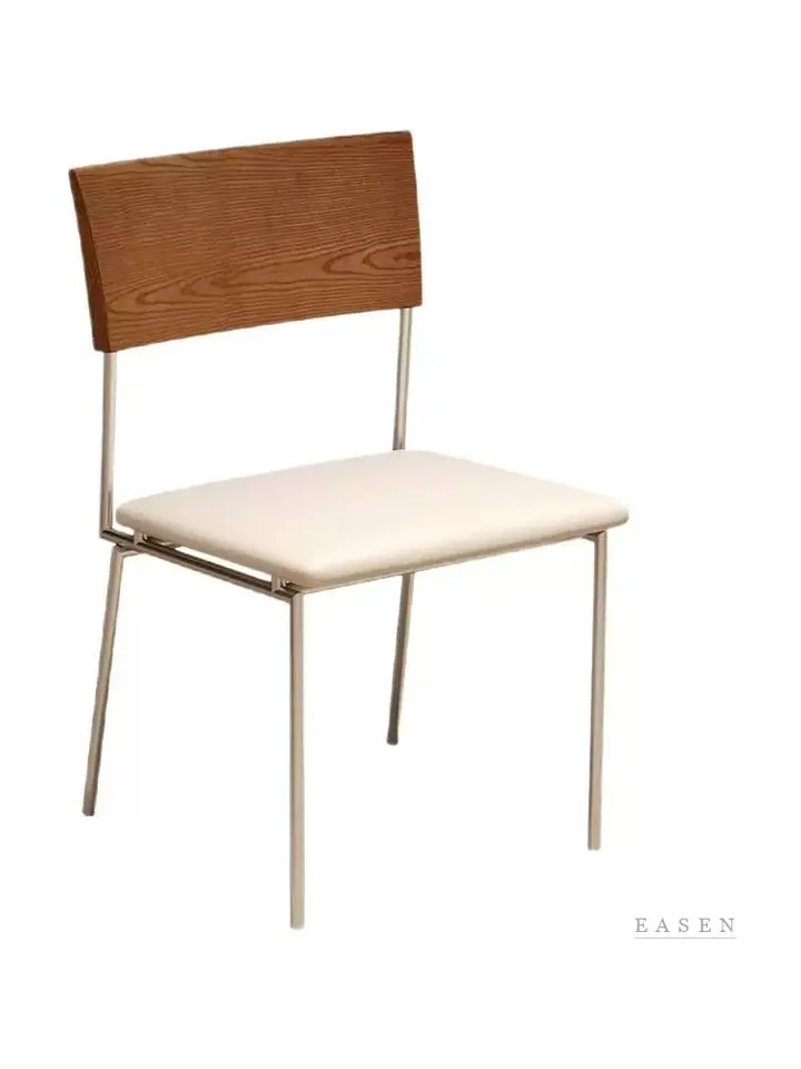 Wood-Panel Thin-Leg Chair — Café Chair