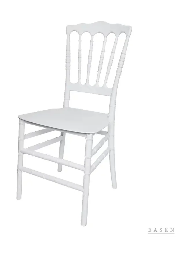 White Crown-Back Banquet Chair — Restaurant Chair