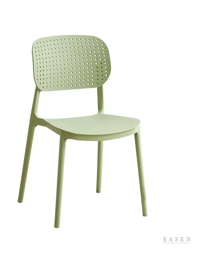 Mesh-Back Plastic Chair — Café Chair