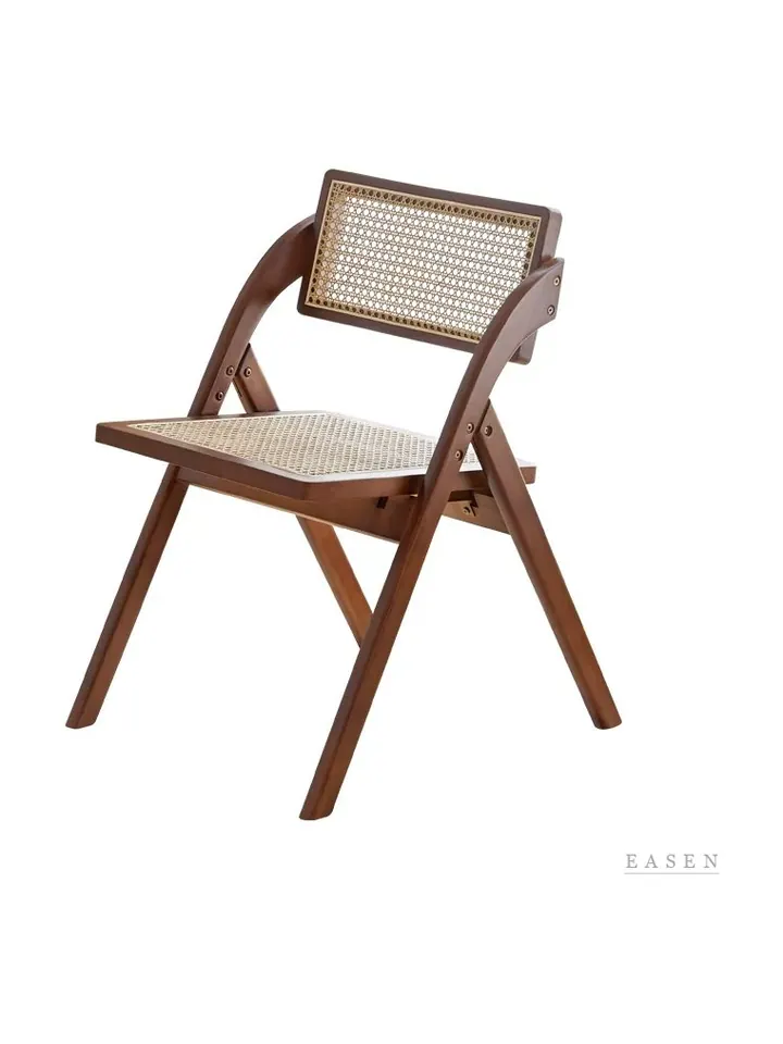 Square Cane Folding Chair — Café Chair