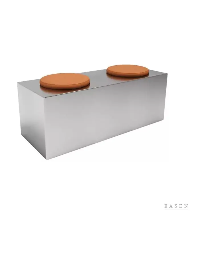Round-Cushion Box Bench — Restaurant Chair