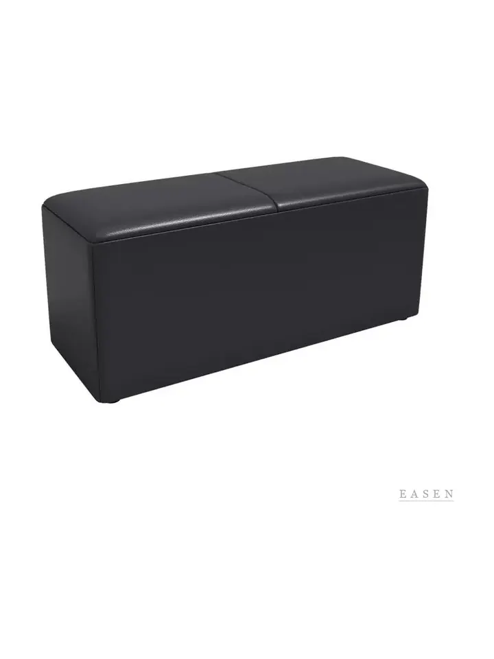 Two-Lid Leather Ottoman Bench — Restaurant Chair