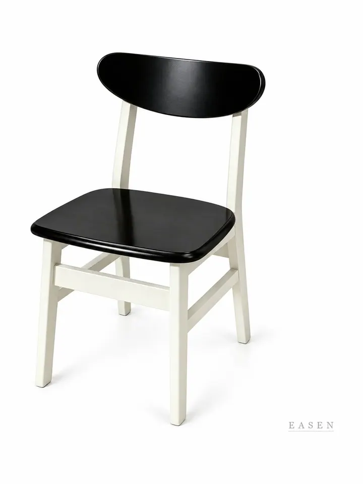 Wide Curved-Back Frame Chair — Café Chair