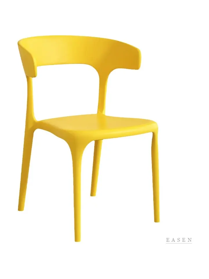 Crescent-Back Molded Chair — Café Chair