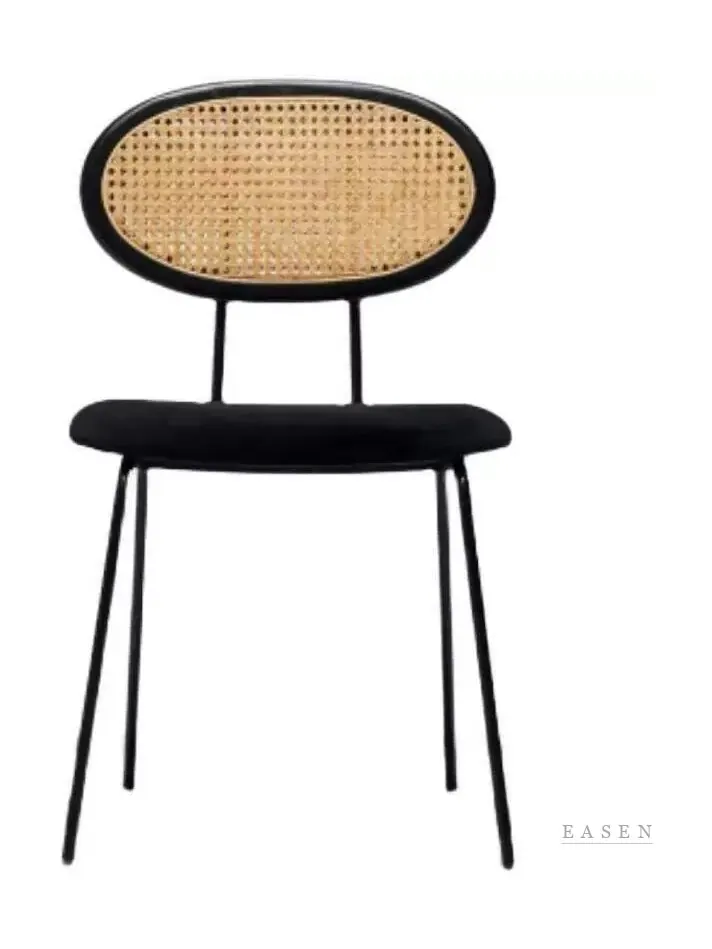 Oval Cane Slim-Leg Chair — Café Chair